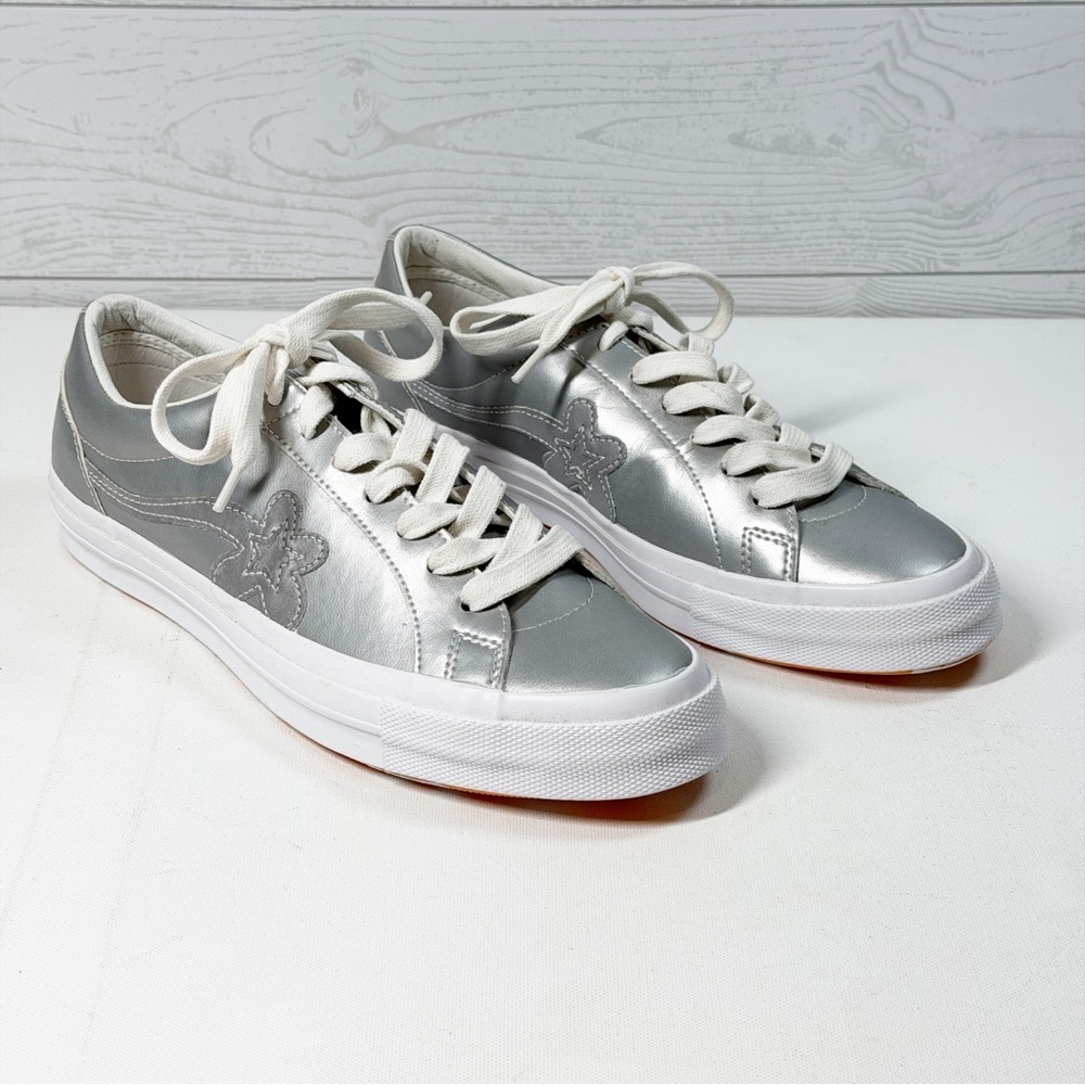 CONVERSE  Golf Le Fleur X One Star Ox '3m' Sneaker Silver Metallic Men’s 11